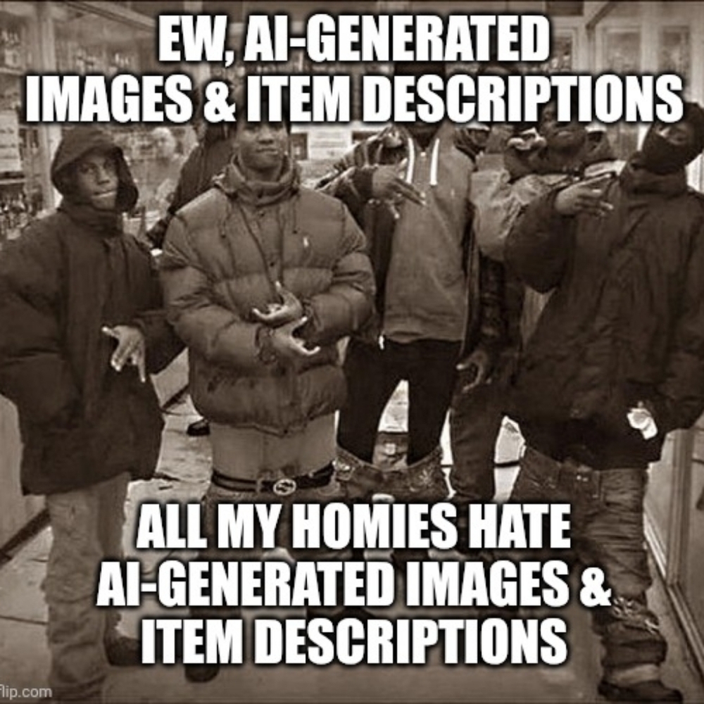 QUIT AI-GENERATING ITEM DESCRIPTIONS and Adding Creepy AI-Generated Images!!!